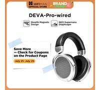 HIFIMAN Deva-Pro Auriculares magnéticos planos con espalda abierta y imanes sigilosos, versión con cable Plata