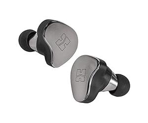 HIFIMAN TWS800 High Impedance Hi-FI True Wireless Earphones with Built-in Amp for Audiófilos, Great-Sounding Waterproof Noise-Isolated with Mic Charging Case, Touch Control, Bluetooth 5.0-Silver