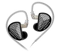 HIFIXAUDIO KZ AS16 PRO X - Monitor intraural, auriculares con cable HiFi de 16 BA, auriculares profesionales IEM con cruce electrónico de precisión, diseño brillante similar al diamante para músicos
