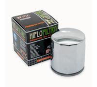 Hiflo Filtro de aceite cromado para Buell M2 Cyclone/Harley Davidson FLSTC/FXSBSE, HF171C