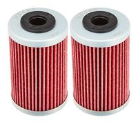 HifloFiltro HF155 Filtro para Moto (Paquete de 2)