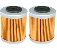 HifloFiltro HF651 Filtro para Moto (Paquete de 2)