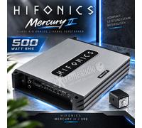 Hifonics Mercury II/500 Clase A/B Analógico 2 Canales Compacto Amplificador...