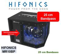 HIFONICS MR-10BP 25 cm, 10" Single Bandpass Subwoofer Box con Plexiglás 800 v...