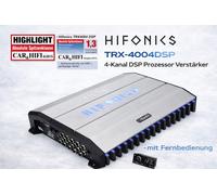 HIFONICS TRX-4004DSP Amplificador Procesador de Sonido DSP de 4 Canales con...