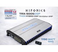 HiFonics Amplificador TRX-5005DSP THOR HYBRID – Procesador DSP 5 canales, 1150 vatios RMS