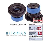 Hifonics ZRX-8D2 Zeus Woofer 20CM (8") Subwoofer 600W / RMS, 1200W / Max, Nuevo