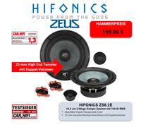 Hifonics ZS6.2E - 16,5cm Kompo Lautsprecher System