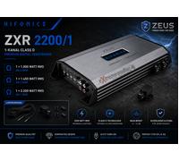 Hifonics ZXR 2200/1 1 Canal Clase D Amplificador Digital 2200W + Mando a Dist...