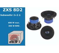 HIFONICS ZXS 8D2-20 cm (8') / 200mm Subwoofer 2+2 O | Leistung 300 W RMS / 600 W MAX.