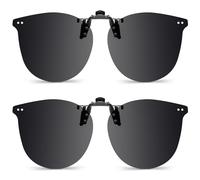 Hifot Clip on Gafas de Sol Polarizadas,Flip up Gafas de Sol para Mujer Hombre Gafas Anti-UV Flip Up Suplementos de Sol para Gafas Suplementos