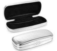 Hifot Funda Gafas Rigida, Aluminio Metal Funda Gafas de Sol para Mujer Hombre Niños, Portátil Organizador Estuche Glasses Csase