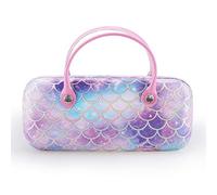 Hifot Funda rígida Gafas Sirena niño, Mermaid Estuche Funda Gafas de Sol para niña