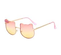 Hifot Gafas de sol bebe Niña, Gafas de Sol Estilo Aviador Retro Infantiles UV400 Protección Rayos Decorativas Gafas Fiesta- De 3años a 12años