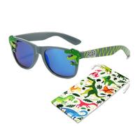 Hifot Gafas Sol Niño Niña del Dinosaurio, Protección UV Gafas de Sol Niño 3 Años a 10 Años, con Funda Blanda de Dinosaurios, para Playa Salidas Ciclismo Cumpleaños Verano Deportiva Fiestas