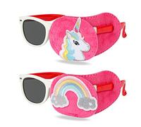 HIFOT parches ojos niños 2 piezas, Unicornio parches para gafas niños ojo vago terapia visual oclusión ocular-para cubrir el ojo izquierdo