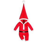 Hifot Unisexo Disfraz de Elfo Ropa,Disfraz Papa Noel Bebe Niño Recién Nacido Mono Bebe niñas y niños Mi Primera Navidad