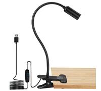 Hifree USB Lampara Lectura Cama Regulable, Lampara Escritorio Aluminio