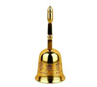 HIFRQVVC Budismo, Budismo, Taoísmo, Campana de cobre, Campana de cobre, Campana, Campana y otros instrumentos musicales, Cinco elementos y ocho campanas de mano auspiciosas(6.5 * 15cm)