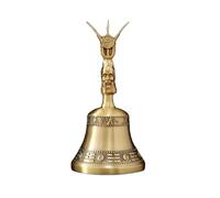 HIFRQVVC Campana de tridente Bagua Taishang Laojun, campana de latón de los Ocho Inmortales Oscuros, campana Sanqing, instrumento de campana taoísta, pandereta Muyu Tongqing