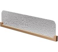 HIFRQVVC Divisores para comedores, Mampara de Comedor de Vidrio Templado y Acero con luz LED, Multicolor, Varios tamaños(Rose Gold,9.8x55in)