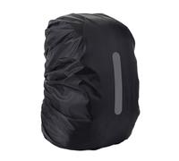 HIFRQVVC Funda para Mochila, Mochila Cubierta De Lluvia 2 Piezas Negro Verde Reflectante Plegable Ciclismo Camping(Black 65-75L)