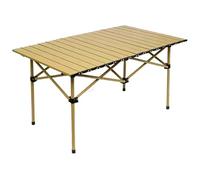 HIFRQVVC Mesas y sillas de Camping, Mesa Plegable portátil de Aluminio, 95x56x50cm, Negra, for Exterior, Interior, Camping, Picnic, jardín