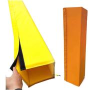 HIFRQVVC Protector Envolvente para Baloncesto, Cubierta, 4 pies de Poste Cuadrado Acolchado Crash Pad Multicolor múltiples tamaños Baloncesto Interior al Aire Libre(Yellow,11"x11"(28x28cm))