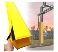 HIFRQVVC Protector Envolvente para Baloncesto, Cubierta, Almohadilla for Poste Cuadrado, Multicolor, Varios tamaños, 6 pies, 1 Pulgada de Grosor(Yellow,11"x11"(28x28cm))
