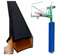 HIFRQVVC Protector Envolvente para Baloncesto, Cubierta, El cojín Cuadrado del Choque de Poste for la portería Baloncesto Multicolor 2x2 a 13x13 avanza a Prueba Agua(Black,5"x5"(13x13cm))