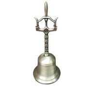HIFRQVVC Suministros taoístas Campana Sanqing Campana de tres tenedores Campana de cobre Campana taoísta Campana de cobre Campana de mano