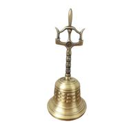 HIFRQVVC Utensilios taoístas Utensilios taoístas Campana Sanqing Campana de cobre for chismes taoístas Campana de chismes de Taiji Campana de bronce antigua