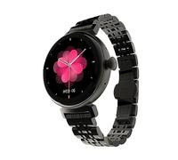 HiFuture Aura Reloj Inteligente Mujer, Pantalla AMOLED de Acero Inoxidable de 1,04pulgadas, Monitor de frecuencia cardíaca, Resistente al Agua IP68 smartwatch para Android e iOS(Negro)