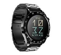 HiFuture Future Go Pro Reloj Inteligente Hombre de Acero Inoxidable para Hombre de, podómetro, Monitor de Ritmo cardíaco smartwatch, Resistente al Agua hasta 3ATM para Android iOS (Negro)