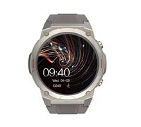 HiFuture GoMix2 Reloj Inteligente Hombre Mujer, Pantalla AMOLED, Resistente al Agua IP68, Monitor de frecuencia cardíaca en la, podómetro smartwatch para Android e iOS (Naranja) (Gris)