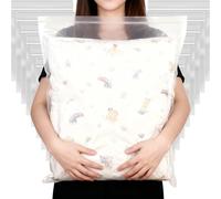 HIGA-JKL Paquete de 20 bolsas de almacenamiento grandes selladas de 50 x 60 pulgadas, bolsas grandes de plástico transparente resellables, gruesas y duraderas, bolsa de almacenamiento, adecuada para