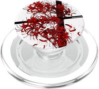Higanbana o Red Spider Lily en japonés Suave Grunge Anime PopSockets PopGrip para MagSafe