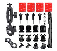 Higatful Juego de accesorios de motocicleta para Insta360 One X3, X2, One X, One R, Gopro Hero Max, Fusion, cámara de acción DJI OSMO