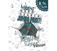 Higgins' Word Search - Shell & Shore Edition: 100 Wordsearch Puzzles with Atlantic and Pacific Marine Life - Jumbo Print Brain Games for Adults and Senior Memory Care