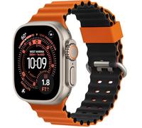 Higgs Ocean Correa de Silicona Deportiva Compatibles con Apple Watch 49mm /46mm/ 45mm /44mm /42mm- Correas Para Series Ultra/Ultra 2/10/9/8/7/6/5/4/3/2/1/SE - Perforada Transpirable - Hombre y Mujer