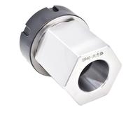 High Accuracy ER Square Hex Collet Block ER25 ER32 ER40 Block Chuck Holder Workholding Holder For CNC Lathe Engraving Machine(Hexagon,ER25)