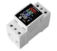 High Accuracy Mounted Electrical Meter LED Display Electric Current Power Measurement Flame Retardant Housing 35mm Multiplefunction Energy Monitors Electric Current