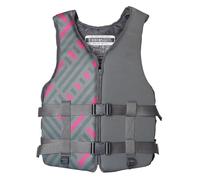 High Buoyancy Unisex Adult Kayak Vest, Portable Lightweight Comfortable Breathable Adjustable Safety Vest for Kayaking, Fishing, Surfing, Sailing, Boating, Paddle Boarding(Gris,XL)