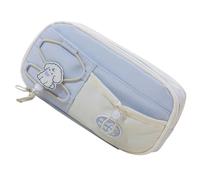 High Capacity Pen Case 8 Section Polyester Pencil Case Large Organiser Pouches Travel Cosmetic Bag 23x12x8cm Travel Bag With High Capacity