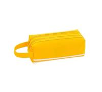 High Capacity Pencil Pen Case Large Storage Pouch 2 Compartments Desk Organizer Simple Stationery para Lápices, Bolígrafos, Plumas Estilográficas(Color1)