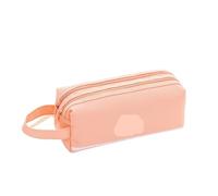 High Capacity Pencil Pen Case Large Storage Pouch 2 Compartments Desk Organizer Simple Stationery para Lápices, Bolígrafos, Plumas Estilográficas(Color2)