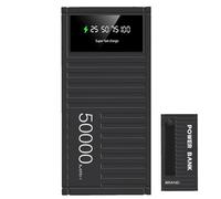 High-Capacity Portable Charger Bank | 50000mAh Energy Bank with 66W Fast Charging | Multifunctional Power Bank with LED Display | Ideal for Hiking, Camping, and Outdoor Journeys