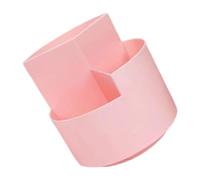 High Capacity Rotating Desk Organiser Modern Plastic Storage Container With Divided Sections For Office Supplies Office Desk Storage Box