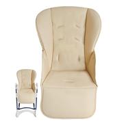 High Chair Cover - Waterproof Children Dining Accessories | PU Leather Padding with Anti-Slip Backing & Crumbs Protection for Chair, Nursery, Bistro and Playhouse