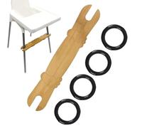 High Chair Footrest - 19.69x3.23 in Adjustable Footrest Highchair | Wooden Foot Rest for Seat | Height-Adjustabl Non-Slip Ergonomic Supplies for Girls Boys Eating Dining